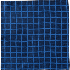 Tovaglioli di Stoffa Fine Little Day Rutig jacquardvävd servett Cloth Napkin Blue