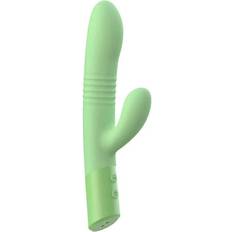 Pleaser Hailey Thrusting Rabbit Vibrator Grøn