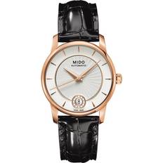 Baroncelli Diamond Automatic Leather Strap Watch 33mm