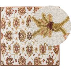 Mattor & Fällar Beliani Ezine Ryamatta 200x200 cm Beige Beige, Brun cm
