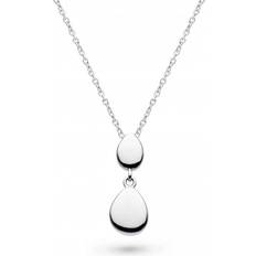 Rhodium Necklaces Kit Heath Coast Pebbles Twin Droplet Necklace 90186RP