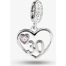 Quartz Charms & Pendants Rosa Lea Heart Dangle Charm AM-2THB012604