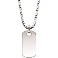 Gris Colliers Little Star Little Star Silver Otis Men's Tag Necklace