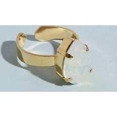 Caroline Svedbom Opaler Ringar Caroline Svedbom Mini Drop Ring White Opal Gold