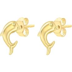 Our Legacy Smycken Our Legacy Örhängen för barn 9k guld studs delfiner 8x9 mm