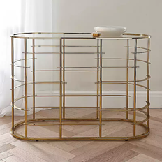 Steel Console Tables Freemans Linear Console Table