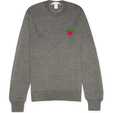 Comme des Garçons Överdelar Comme des Garçons Rundhalsad Tröja Med Broderade Jordgubbar - Herr