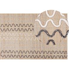 Beliani Sogut Jutematta 140x200 cm Beige Beige cm