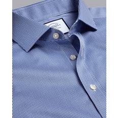 Slim Fit Non Iron Puppytooth Shirt - Royal Blue