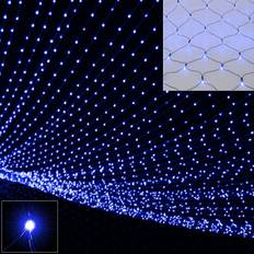 Snoerlichten en lichtstrips Deuba Kerstverlichting Net Blauw 160 LED 200 x 150 cm