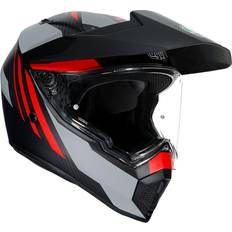 AGV AX-9 Refractive Helm, grau-weiss-rot, Größe 2XL, grau-weiss-rot, Größe