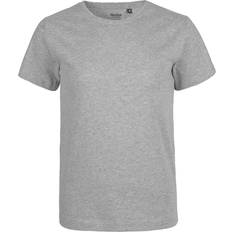128/134 T-shirts Børnetøj Neutral Økologisk Bomulds T-Shirt Junior Sport Grey 92/98