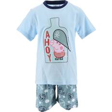 Greta Gris Pyjamasar Barnkläder Peppa Pig Gurli Pig Pajamas - Navy