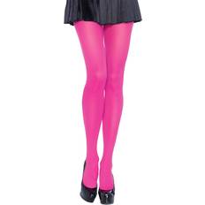 Blickdichte Nylon Strumpfhose Neon Pink zu Halloween
