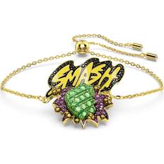 Swarovski Multicoloured Bracelets Swarovski Marvel Hulk bracelet, Multicoloured, Gold-tone plated