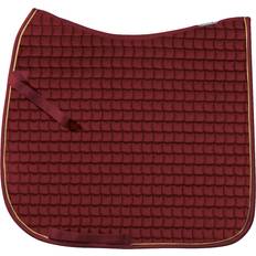 Red Saddle Pads Eskadron Cotton Gold Dressage Saddle Pad