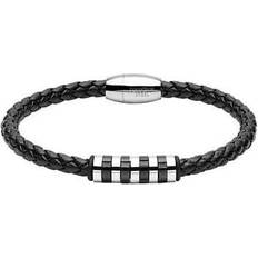 Herren - Kunstleder Armbänder Unique Herrenarmband aus Kunstleder und Edelstahl