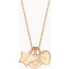 Beige Necklaces Merci Maman Personalised Initial Necklace