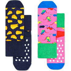 Happy Socks Kid's Mouse Anti-Slip Socks 2-pack - Multicolor