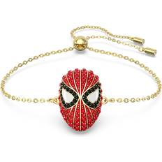 Swarovski Men Jewellery Swarovski Marvel Spider-Man bracelet, Red, Gold-tone plated