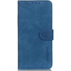 Samsung Galaxy S22 KHAZNEH Retro Læder Cover m. Pung Blå