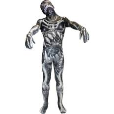 Morphsuits Fancy Dresses Morphsuit Skull and Bones Kid's Skeleton Morphsuit Costume Gray