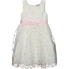 Dress Lilly with Flowers - White/Pink