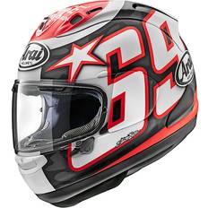 Arai RX-7V Evo Nicky Reset Helm, schwarz-weiss-rot, Größe S, schwarz-weiss-rot, Größe