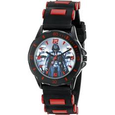 Star Wars Accutime Kids Star Wars Darth Vader Analog Black Wrist with Red Accents, Rubber Strap, Cool Inexpensive Gift & Party Favor for Boys, Girls, Adults All Ages Model: STW3434