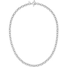 Hombre - Plata Collares Dower & Hall Men's Oval Link Necklace Chain