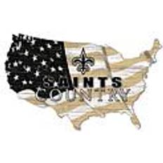 Fan Creations Football Fan Shop New Orleans Saints USA Shape Flag Cutout