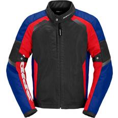 Spidi Tek Net Noir Rouge Bleu Blouson Taille Homme