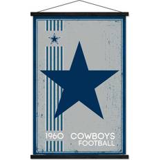 Trends International Dallas Cowboys 22.4'' x 34'' Magnetic Framed Retro Logo Poster