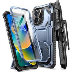 Apple iPhone 14 Pro Bumpers i-Blason Armorbox Case for iPhone 14 Pro 6.1 inch 2022 Release with Kickstand & Belt Clip Holster Full Body Protective Bumper Case with Built-in Screen ProtectorTilt