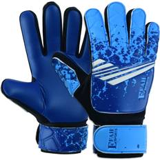 EFAH SPORTS EFAH SPORTS Soccer Goalkeeper Gloves for Kids Boys Children Youth Football Goalie Gloves with Super Grip Protection Palms Size Suitable for M-L Adult, Blue