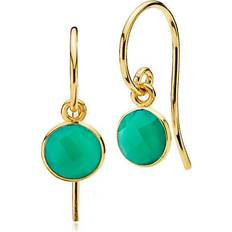 Izabel Camille Prima Donna earrings Green onyx Förgyllt-Silver Sterling 925