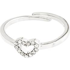 Silberbeschichtet Ringe Pilgrim Lulu Ring - Silber/Transparent