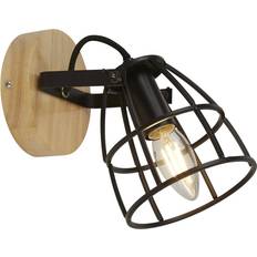 Wood Wall Lamps Searchlight Vision Cage Round Wall light