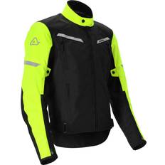 Acerbis X-Street, chaqueta textil impermeable color: Negro/Amarillo Neón tamaño: Hombre, Unisexo