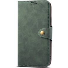MAULUND iPhone 13 Kunstlæder Cover m. Pung Grøn