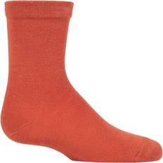 Orange Underwear SockShop Pair Plain Bamboo with Comfort Cuff and Smooth Toe Seams