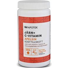 Kronan Apotek Järn + C Vitamin Tuggtabletter 90