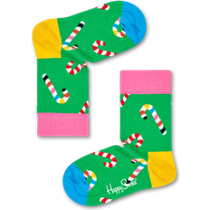 Happy Socks Kid's Candy Cane Sock - Green