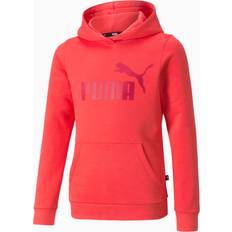 Short Sleeves Hoodies Children's Clothing Puma Essentials Logo Youth Hoodie, Paradise Pink, 11-12 Youth