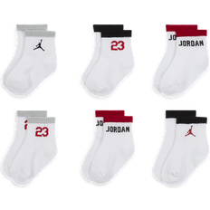 Underwear Nike Jordan Baby 12–24 Legacy Ankle Gripper Socks 6 Pairs White 6-12M