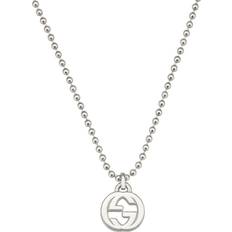 Gucci Necklaces Gucci Gucci Interlocking Sterling Silver Pendant Necklace