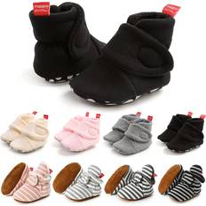 Indoor Shoes Baby Booties Infant Newborn Boys Girls Slippers Warm Crib Sock Shoes Indoor First Walker Prewalker