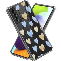 Samsung Galaxy S23 Mobilcovers MAULUND Samsung Galaxy S23 Fleksibelt Gennemsigtigt m. Print Hjerter