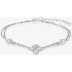 Rosa Lea Flower Double Chain Bracelet BJ-BR214C