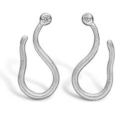 Blossom ørestikker sølv med cubic zirkonia